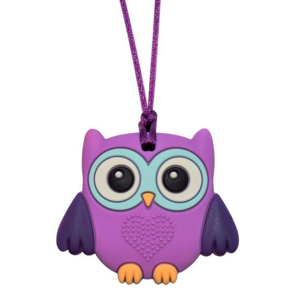Munchables Sensory Chew Pendant - Baby Owl